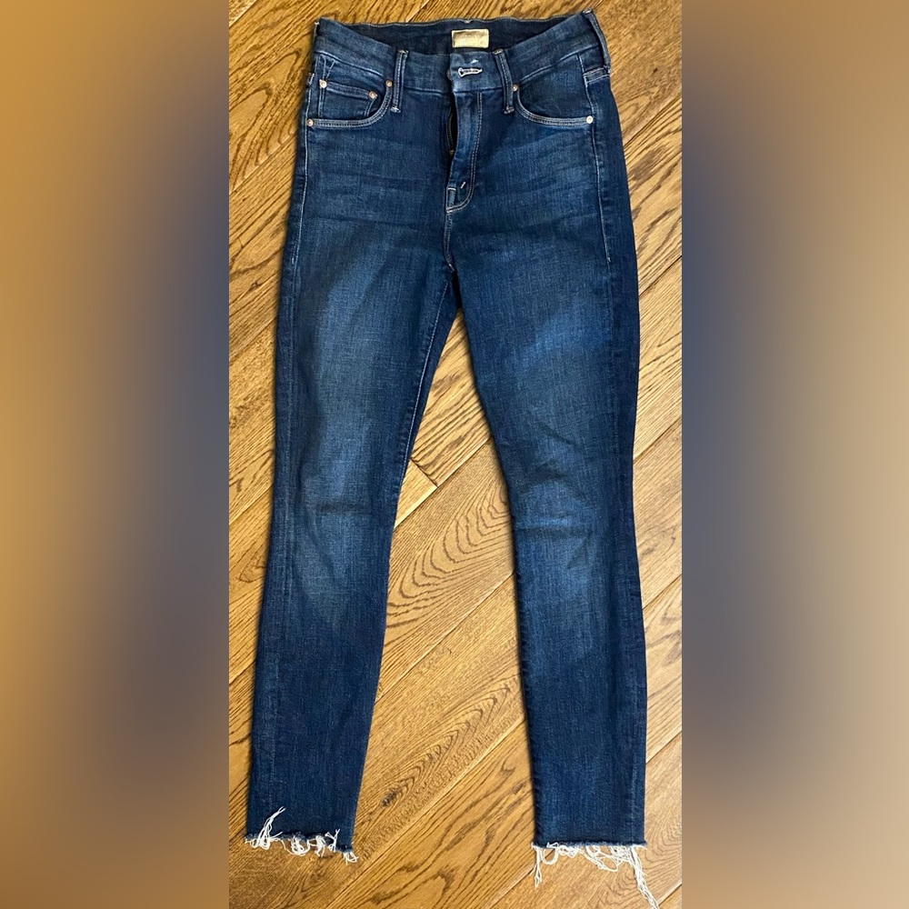 Mother looker ankle fray girl crush size 24 women jeans
